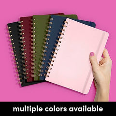Graph Paper (Grid) Journal Notebook, Spiral Bound, Hardcover (5.5 in x 8 in)