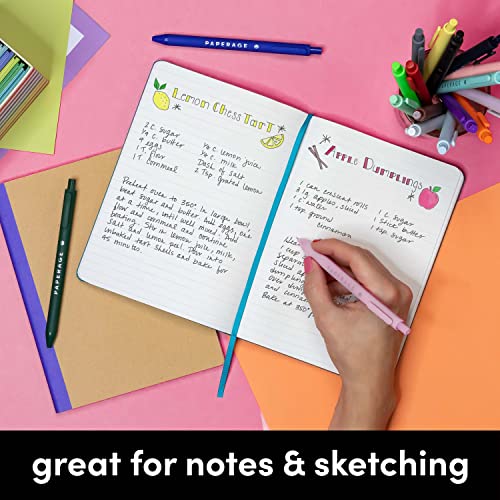 3 Pack Assorted Color Lined Journal Notebooks, Hardcover (5.6 in x 8 in)