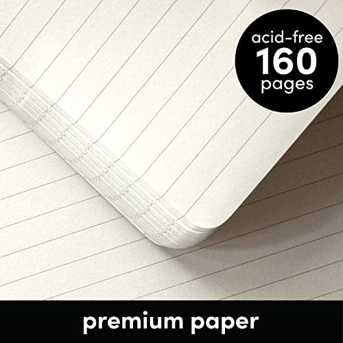 3 Pack Lined Journal Notebooks, Spiral Bound, Hardcover (5.5 in x 8 in)
