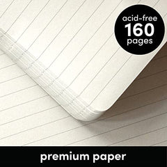 3 Pack Lined Journal Notebooks, Spiral Bound, Hardcover (5.5 in x 8 in)