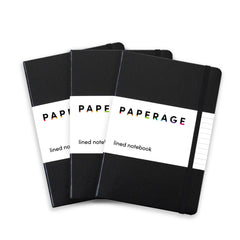 3 Pack Lined Journal Notebooks, Hardcover (5.6 in x 8 in)