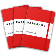 3 Pack Lined Journal Notebooks, Hardcover (5.6 in x 8 in)
