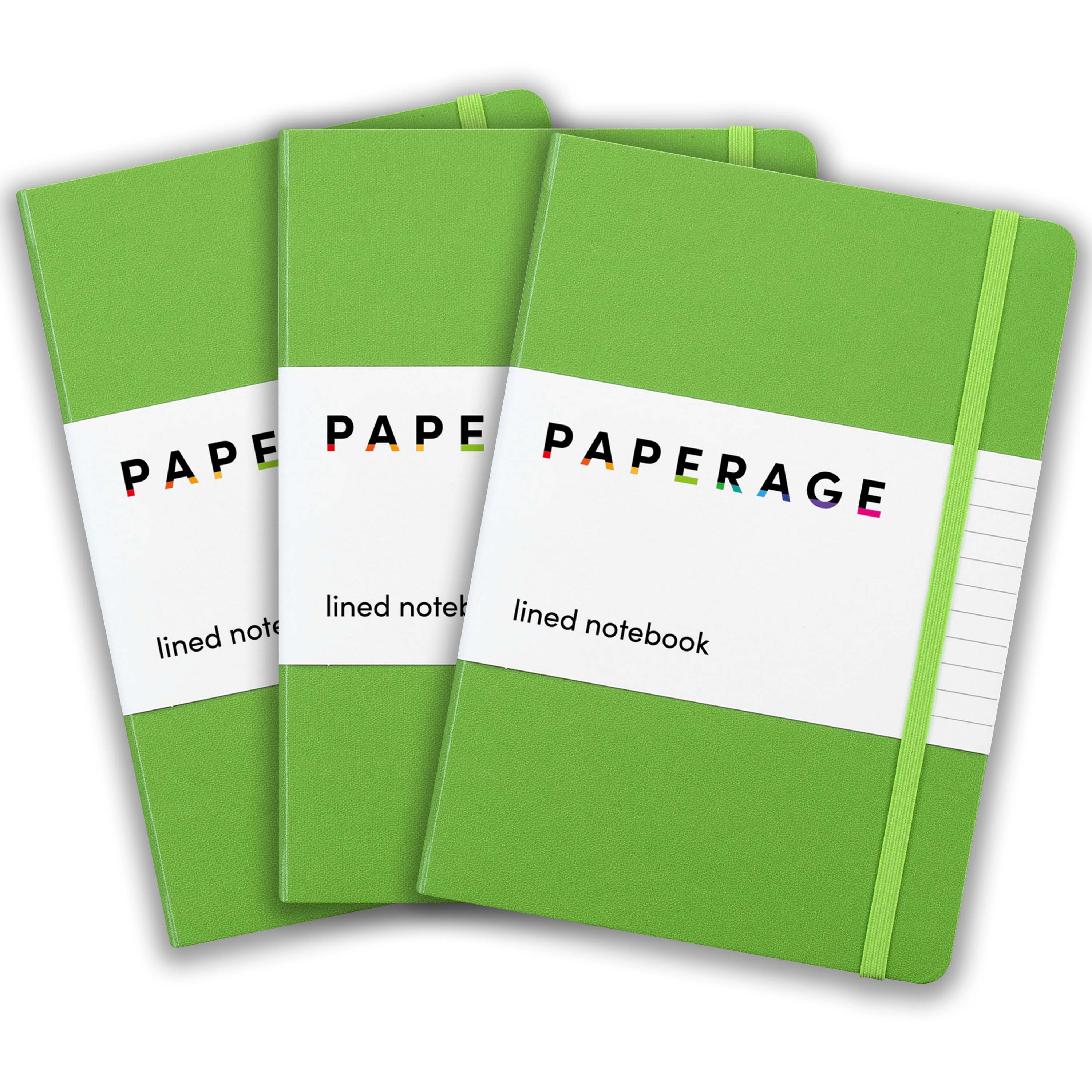 3 Pack Lined Journal Notebooks, Hardcover (5.6 in x 8 in)