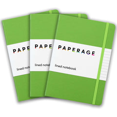 3 Pack Lined Journal Notebooks, Hardcover (5.6 in x 8 in)