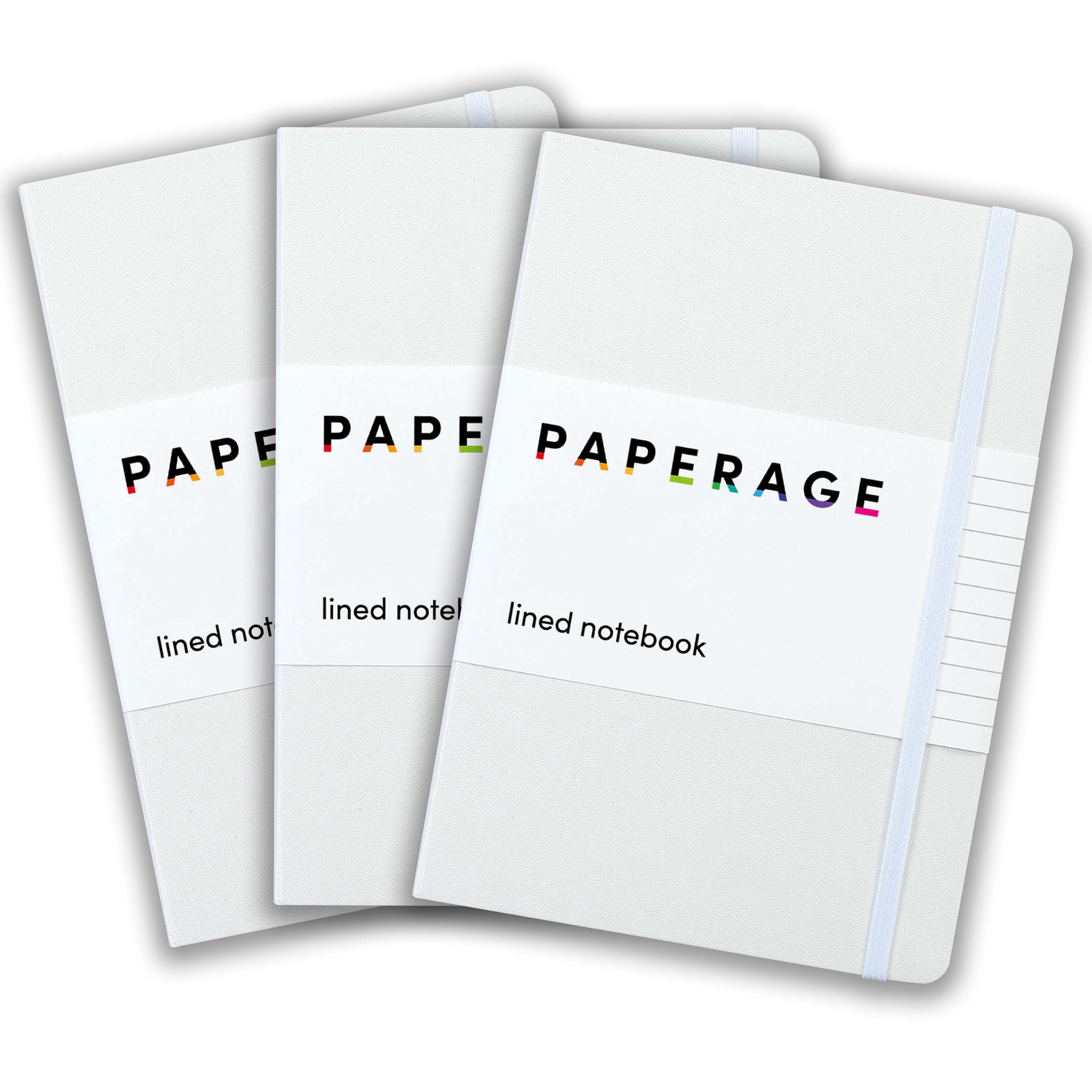 3 Pack Lined Journal Notebooks, Hardcover (5.6 in x 8 in)