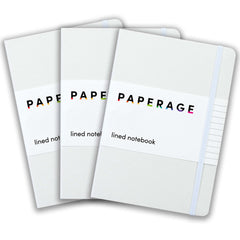 3 Pack Lined Journal Notebooks, Hardcover (5.6 in x 8 in)