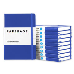 10 Pack Lined Journal Notebooks, Hardcover, (5.6 in x 8 in)