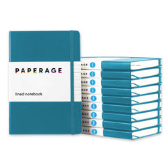10 Pack Lined Journal Notebooks, Hardcover, (5.6 in x 8 in)
