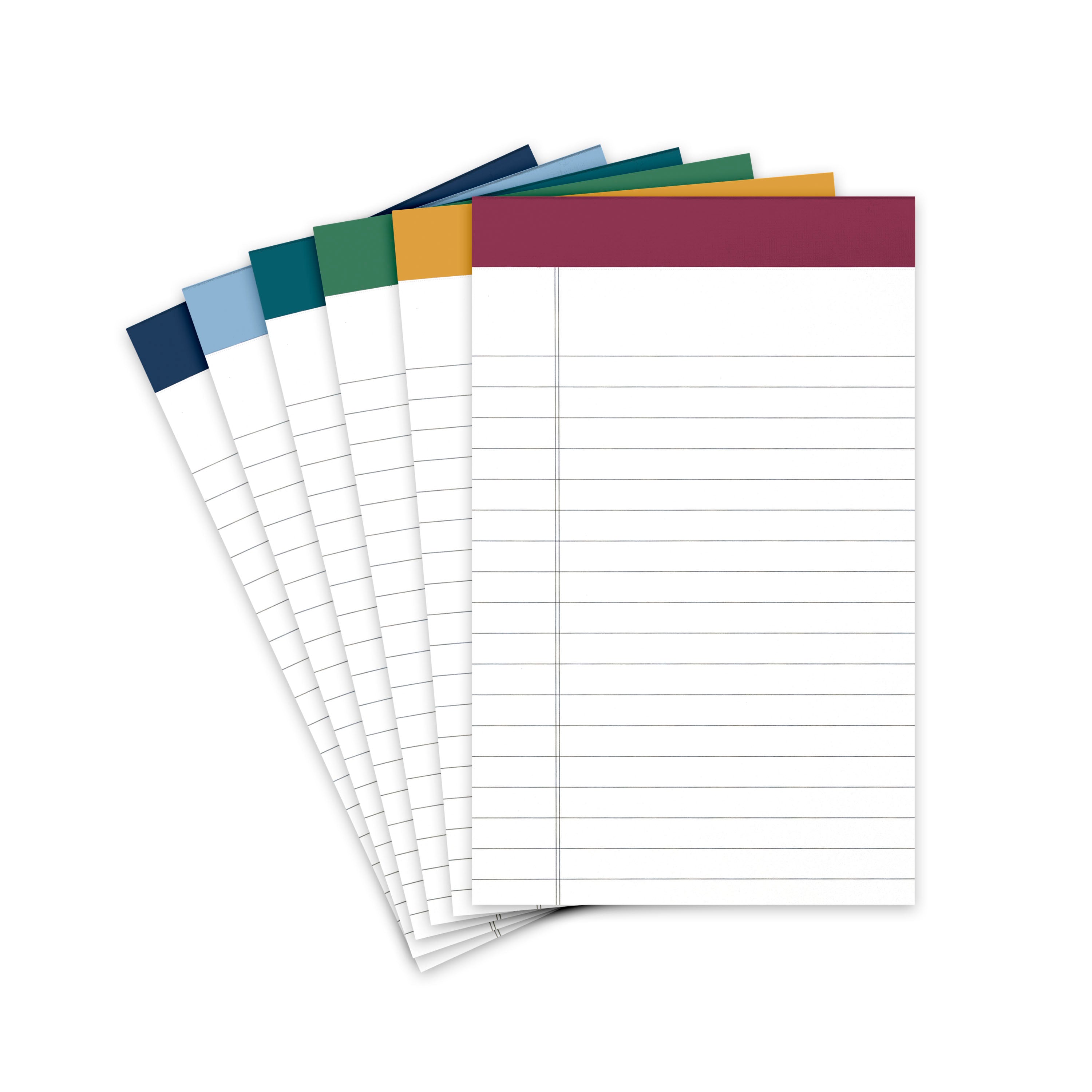 6 Pack Small Lined Legal Pads (5 in x 8 in)