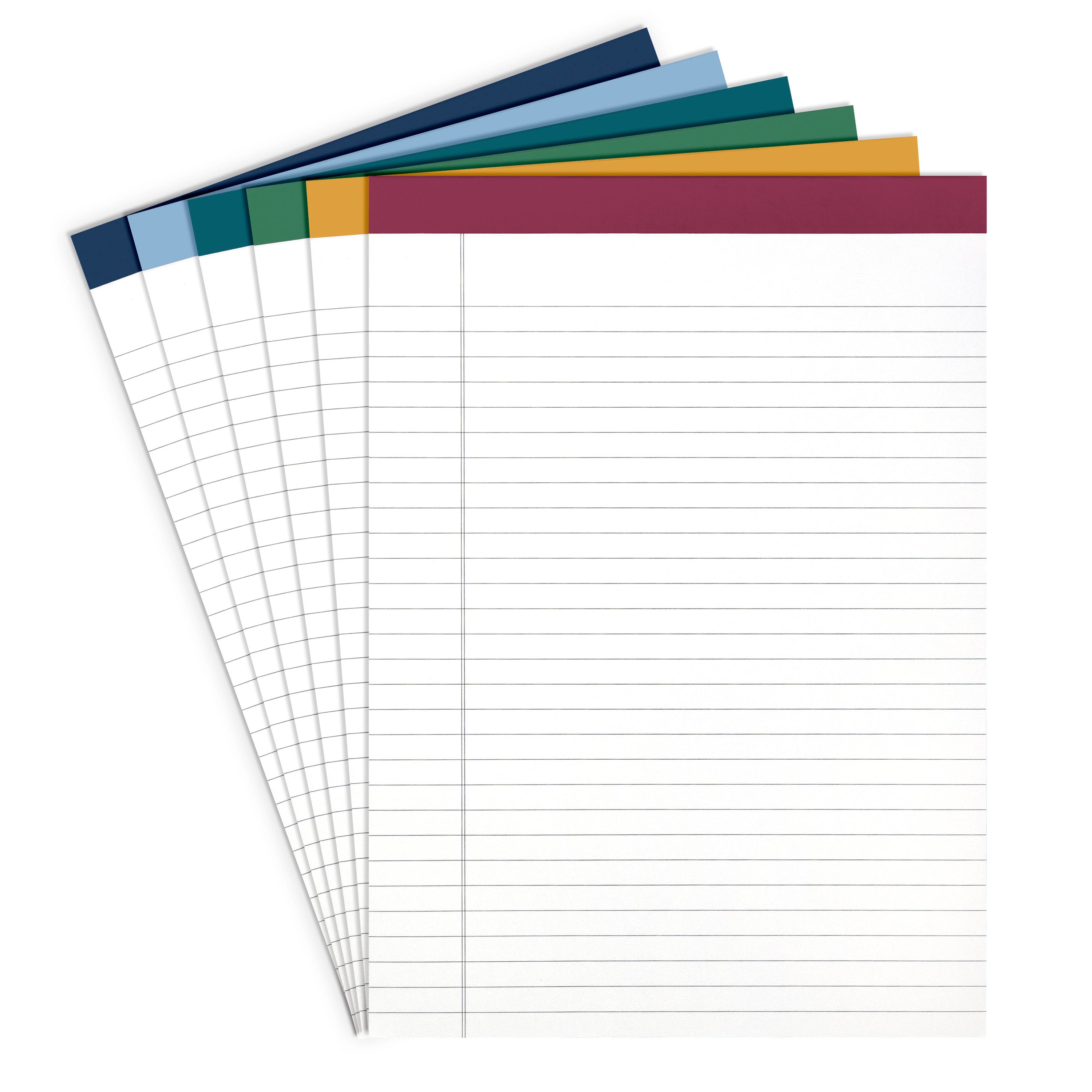 6 Pack Large Lined Legal Pads (8.5 in x 11 in)