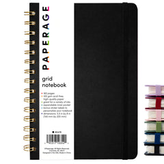 Graph Paper (Grid) Journal Notebook, Spiral Bound, Hardcover (5.5 in x 8 in)