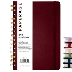 Graph Paper (Grid) Journal Notebook, Spiral Bound, Hardcover (5.5 in x 8 in)