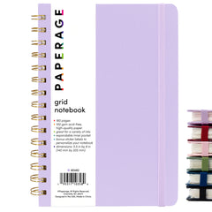 Graph Paper (Grid) Journal Notebook, Spiral Bound, Hardcover (5.5 in x 8 in)