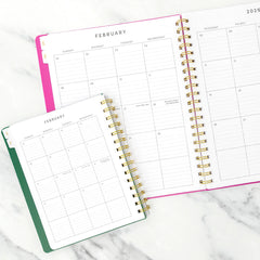 2026 Spiral Planner, Weekly & Monthly Layouts with Notes – Medium or Large Size