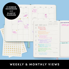 2026 Planner, Weekly & Monthly, 12-Month Hardcover, 5.6