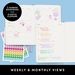2027 Hardcover Weekly & Monthly Planner, (January 2027 - December 2027), 5.6 in x 8 in