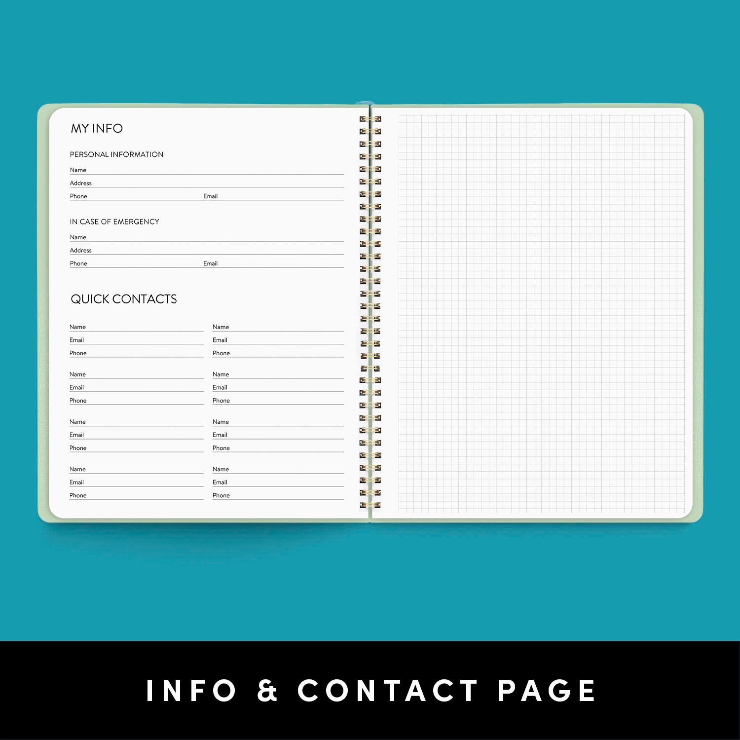 2-Year Spiral Planner 2026–2027, 24-Month, 8.7