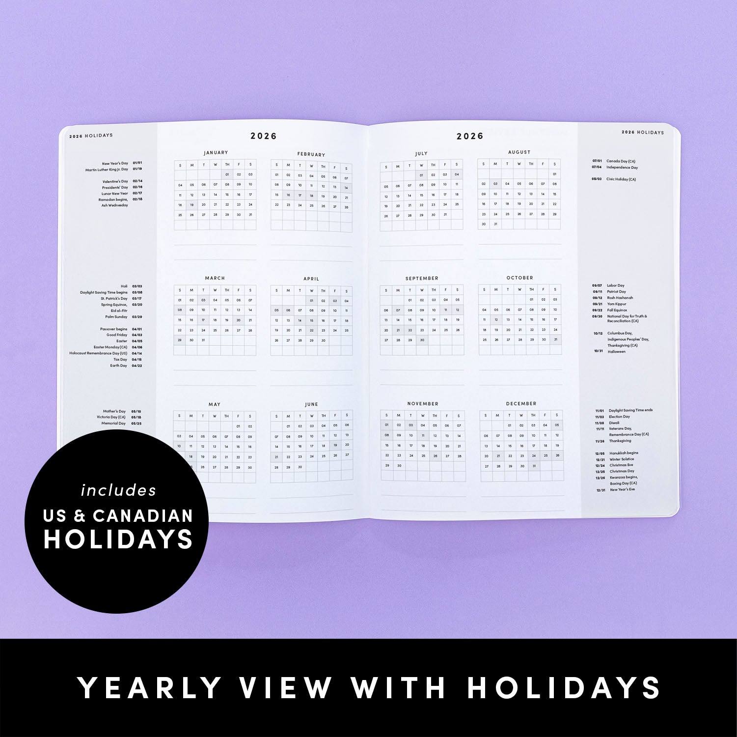 2026 Stitchbound Large Monthly Planner, 8