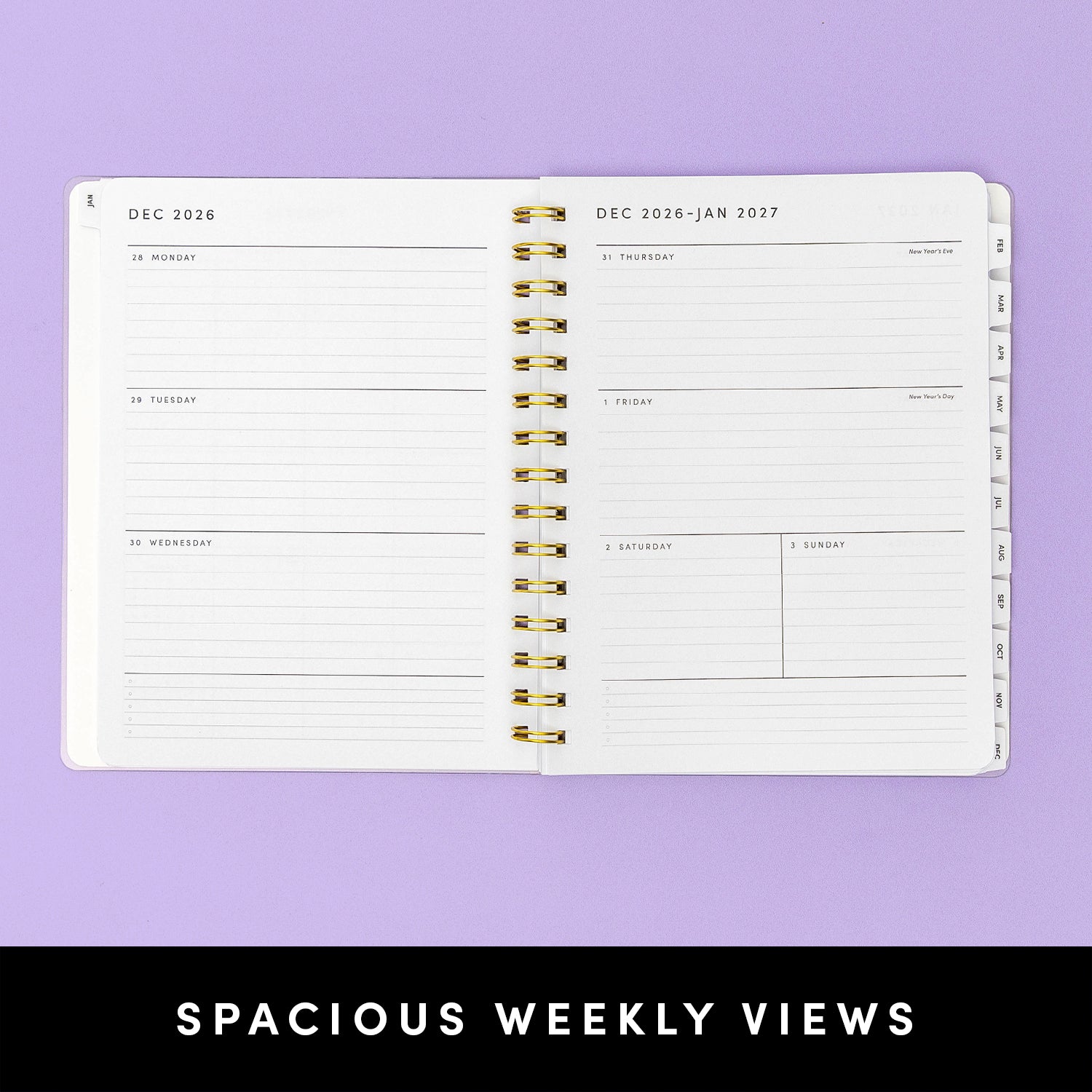 2027 Weekly & Monthly Planner, 12 Months (January 2027 - December 2027), 7 in x 8.1 in