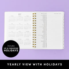 2027 Weekly & Monthly Planner, 12 Months (January 2027 - December 2027), 7 in x 8.1 in