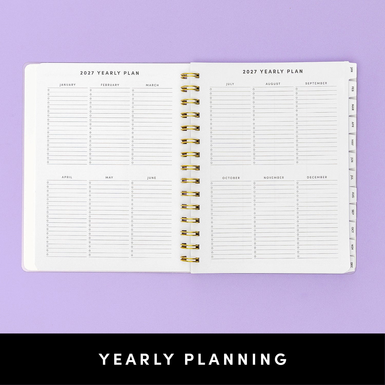 2027 Weekly & Monthly Planner, 12 Months (January 2027 - December 2027), 7 in x 8.1 in