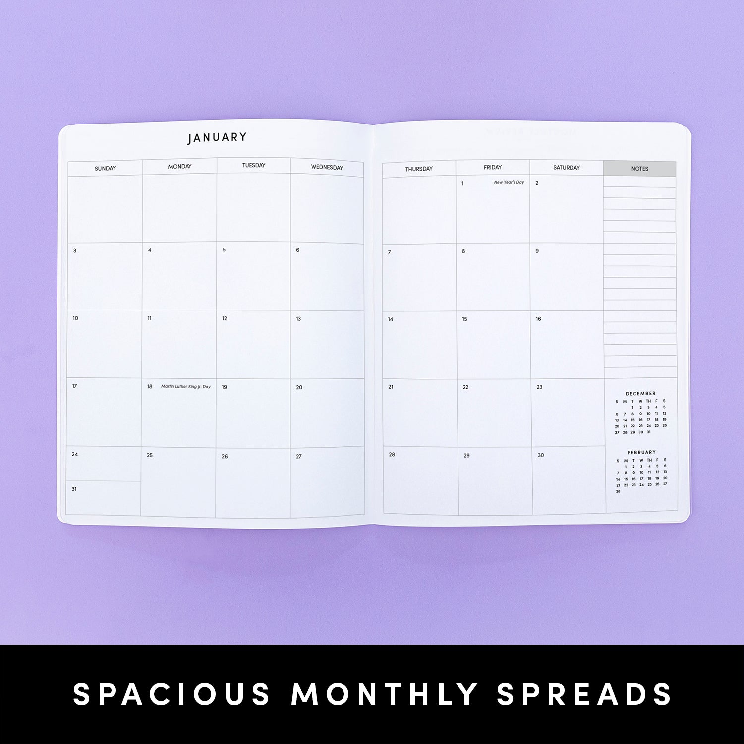 2027 Stitchbound Large Monthly Planner, 8