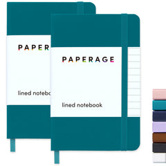 2 Pack Pocket Lined Journal Notebook, Hardcover (3.7 in x 5.6 in)