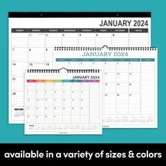3 Pack Medium Calendars - Minimalist Wall and Desk Calendar (11.5 in x 14.75 in)
