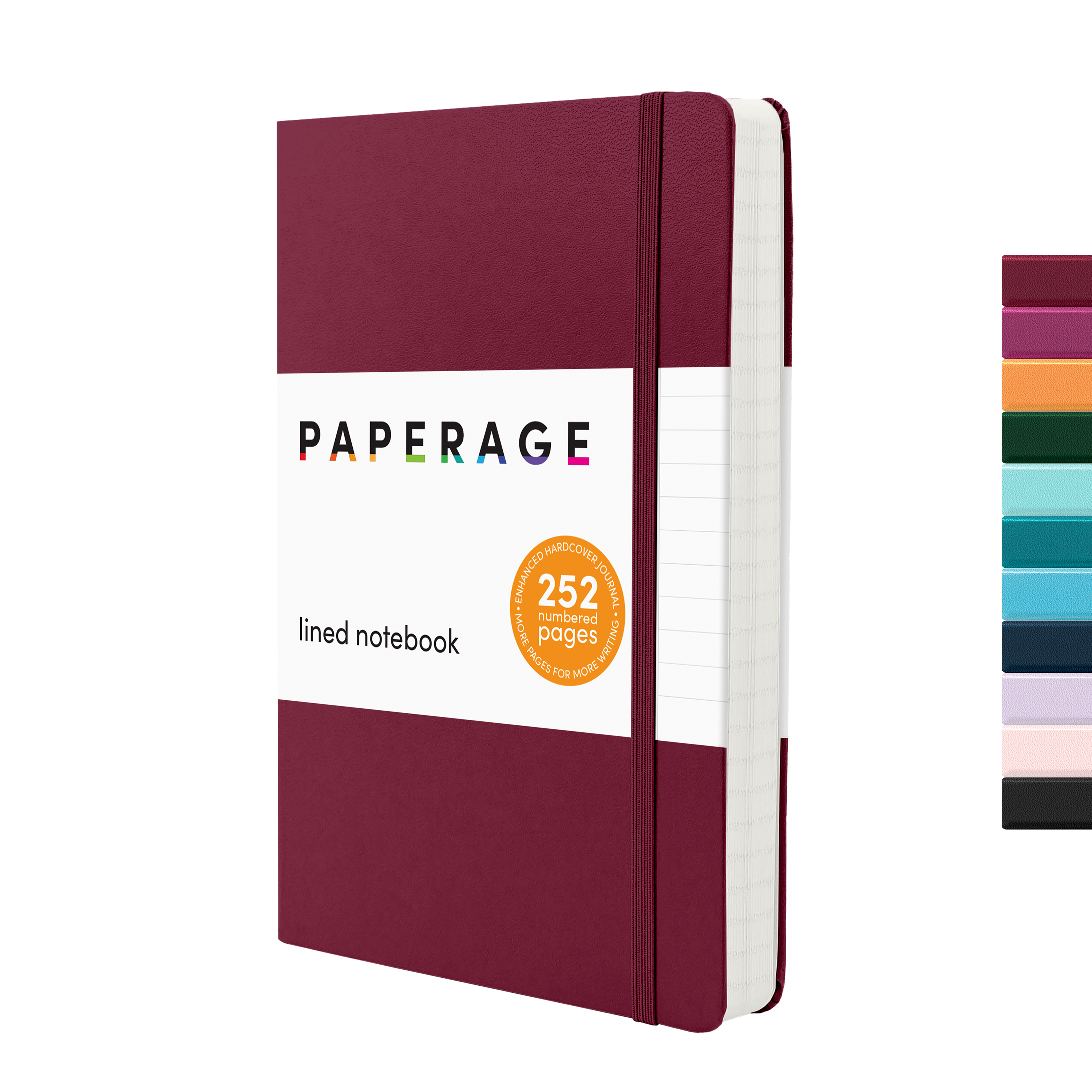 Expanded Lined Journal Notebook (252 pages), Hardcover (5.6 in X 8 in)