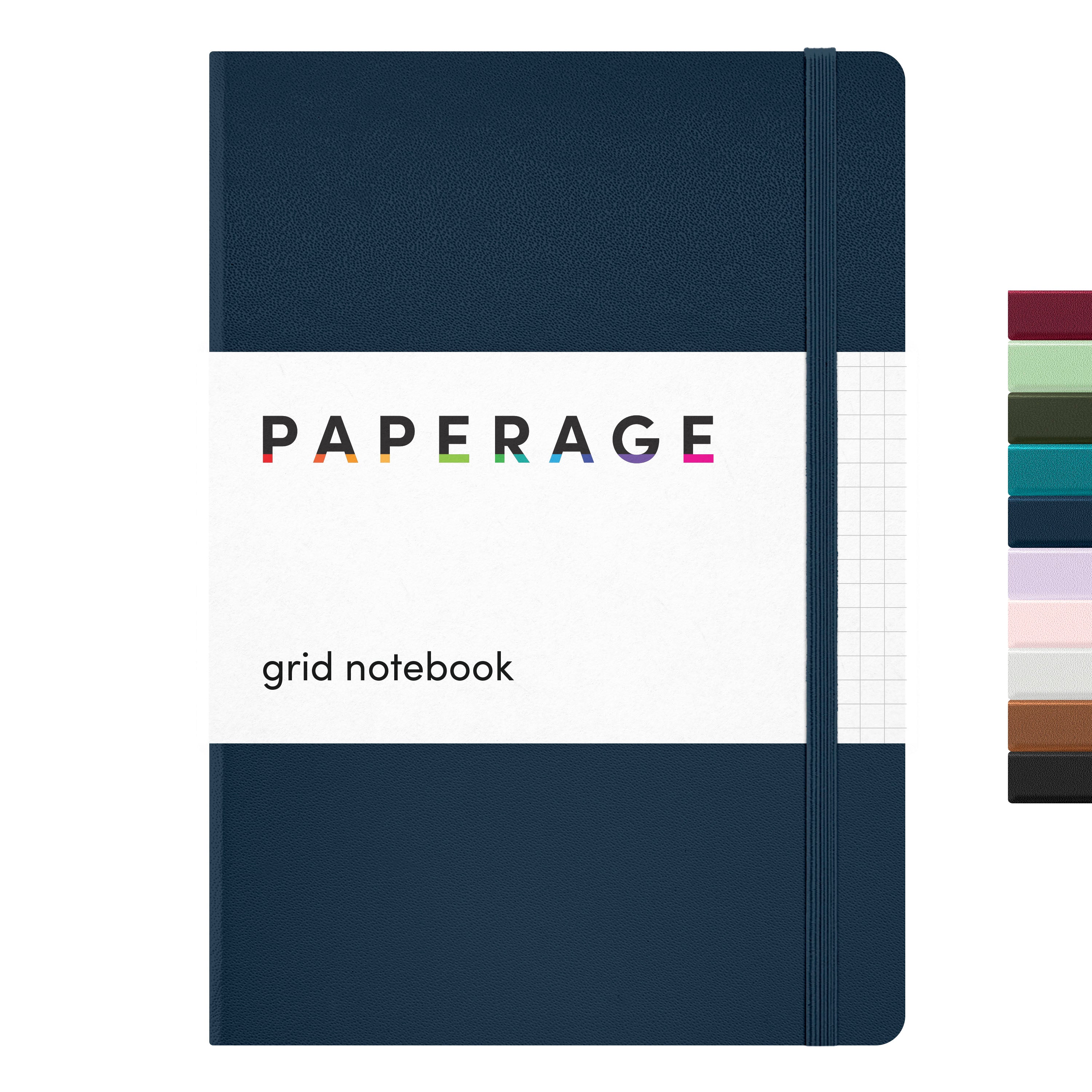 Grid Journal Graph Paper Notebook, Hardcover (5.6 in x 8 in)