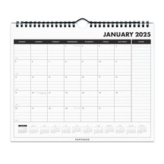 2025 Small Calendar, Minimalist Wall and Desk Calendar (9 in x 11 in)