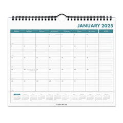 2025 Small Calendar, Minimalist Wall and Desk Calendar (9 in x 11 in)