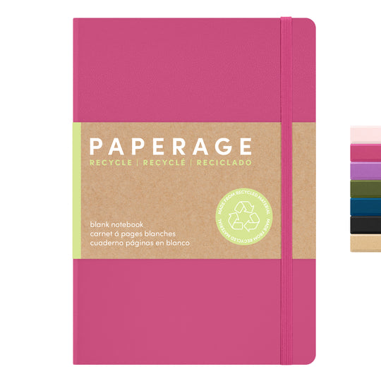 Recycled Blank Journal Notebook, Hardcover (5.6 in x 8 in)