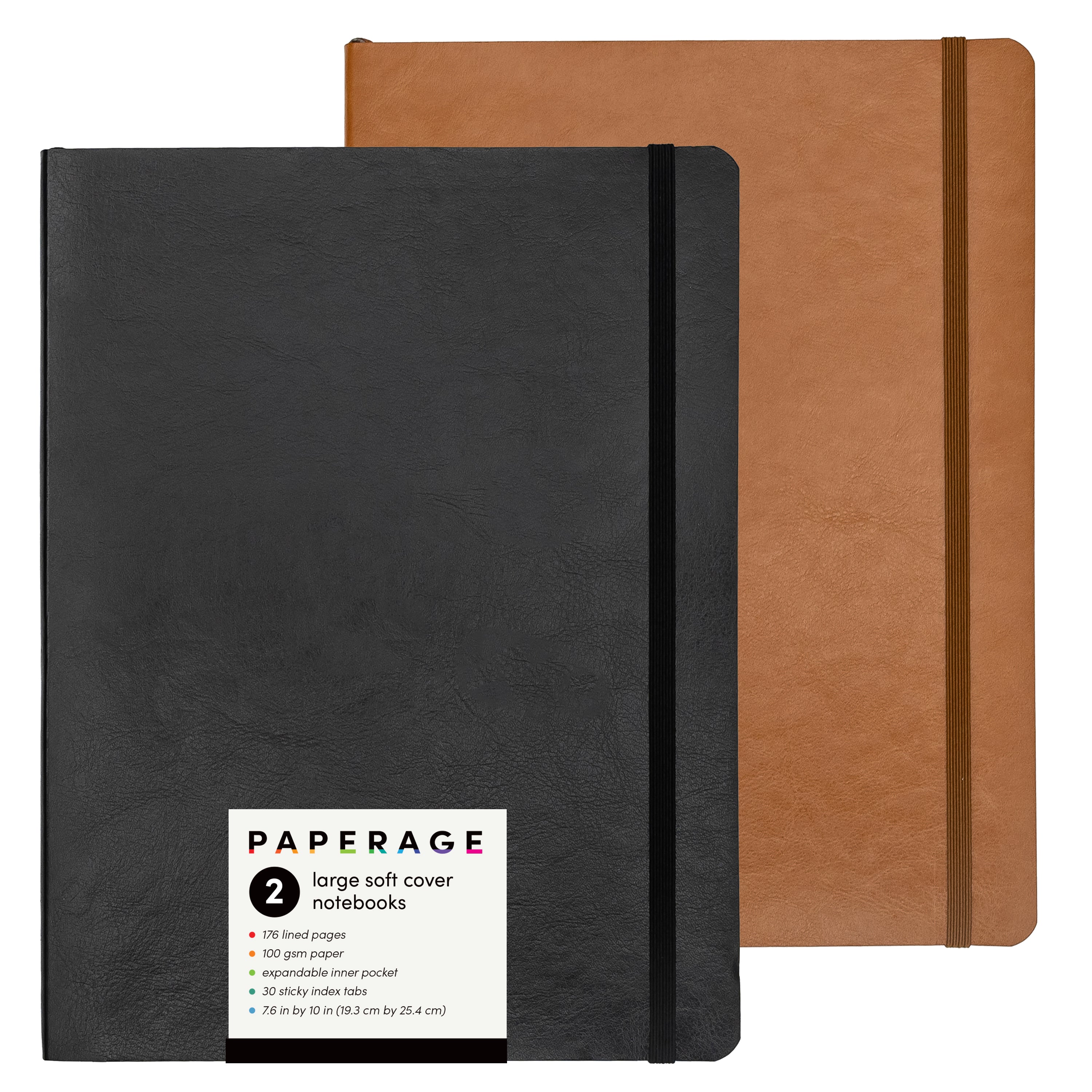 Large Lined Journal Notebook, Softcover (7.6 in x 10 in)