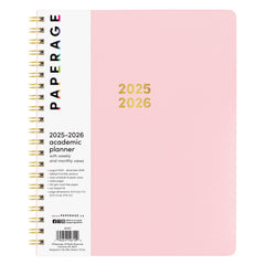 PAPERAGE 17 Month Academic Planner 2025-2026, Weekly & Monthly Spreads, August 2025 - December 2026, Large (8.5 in x 11 in)