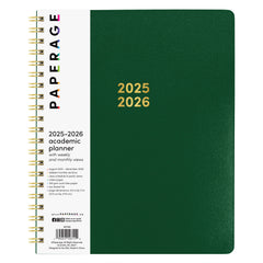 PAPERAGE 17 Month Academic Planner 2025-2026, Weekly & Monthly Spreads, August 2025 - December 2026, Large (8.5 in x 11 in)