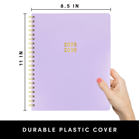 17 Month Academic Planner, Weekly & Monthly Spreads, August 2025 - December 2026 (8.5 in x 11 in)