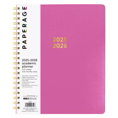 PAPERAGE 17 Month Academic Planner 2025-2026, Weekly & Monthly Spreads, August 2025 - December 2026, Large (8.5 in x 11 in)