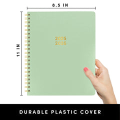 PAPERAGE 17 Month Academic Planner 2025-2026, Weekly & Monthly Spreads, August 2025 - December 2026, Large (8.5 in x 11 in)