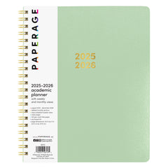 PAPERAGE 17 Month Academic Planner 2025-2026, Weekly & Monthly Spreads, August 2025 - December 2026, Large (8.5 in x 11 in)