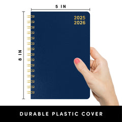 PAPERAGE 17 Month Academic Planner 2025-2026, Weekly & Monthly Spreads, August 2025 - December 2026, Small (5 in x 8 in)