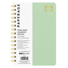 PAPERAGE 17 Month Academic Planner 2025-2026, Weekly & Monthly Spreads, August 2025 - December 2026, Small (5 in x 8 in)