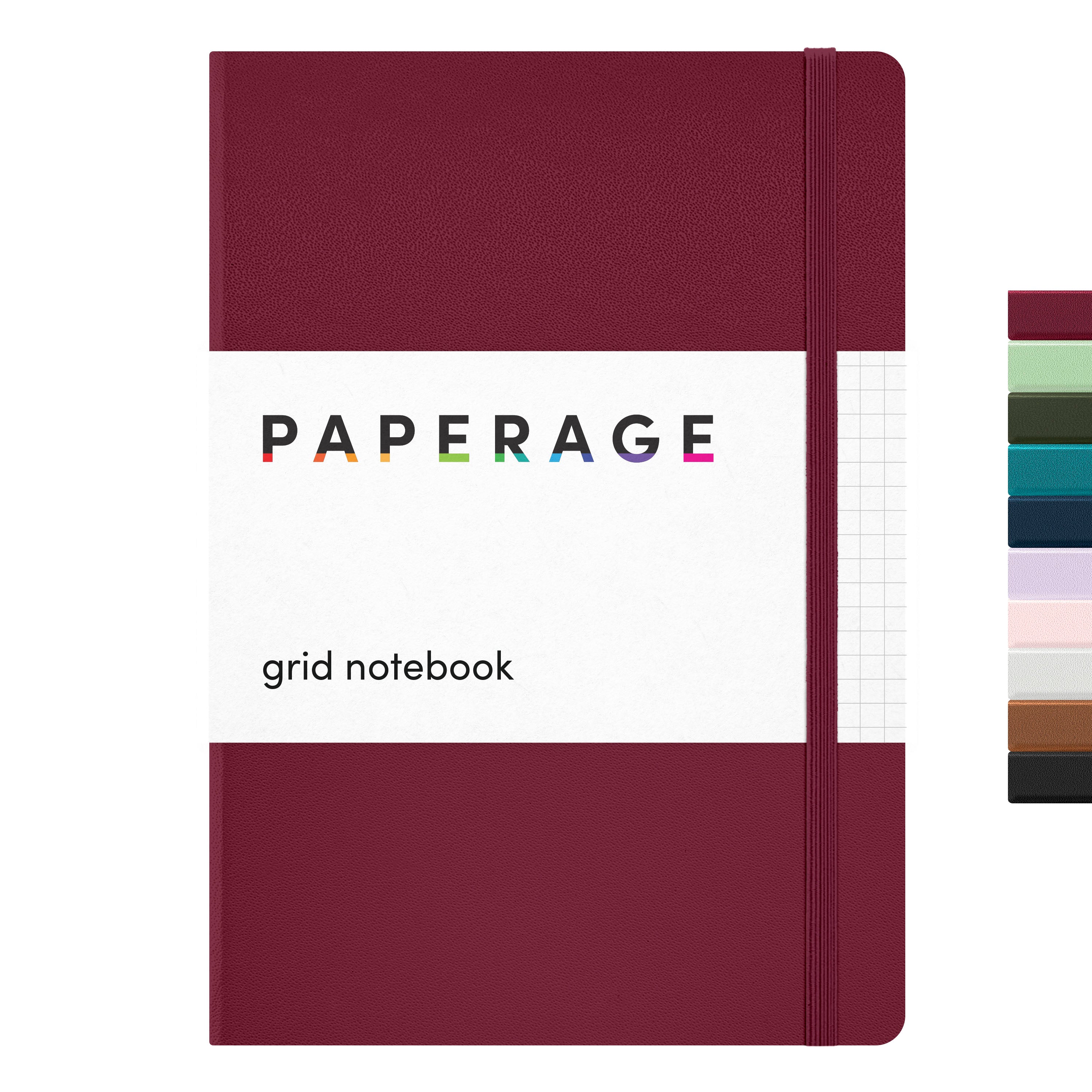 Grid Journal Graph Paper Notebook, Hardcover (5.6 in x 8 in)