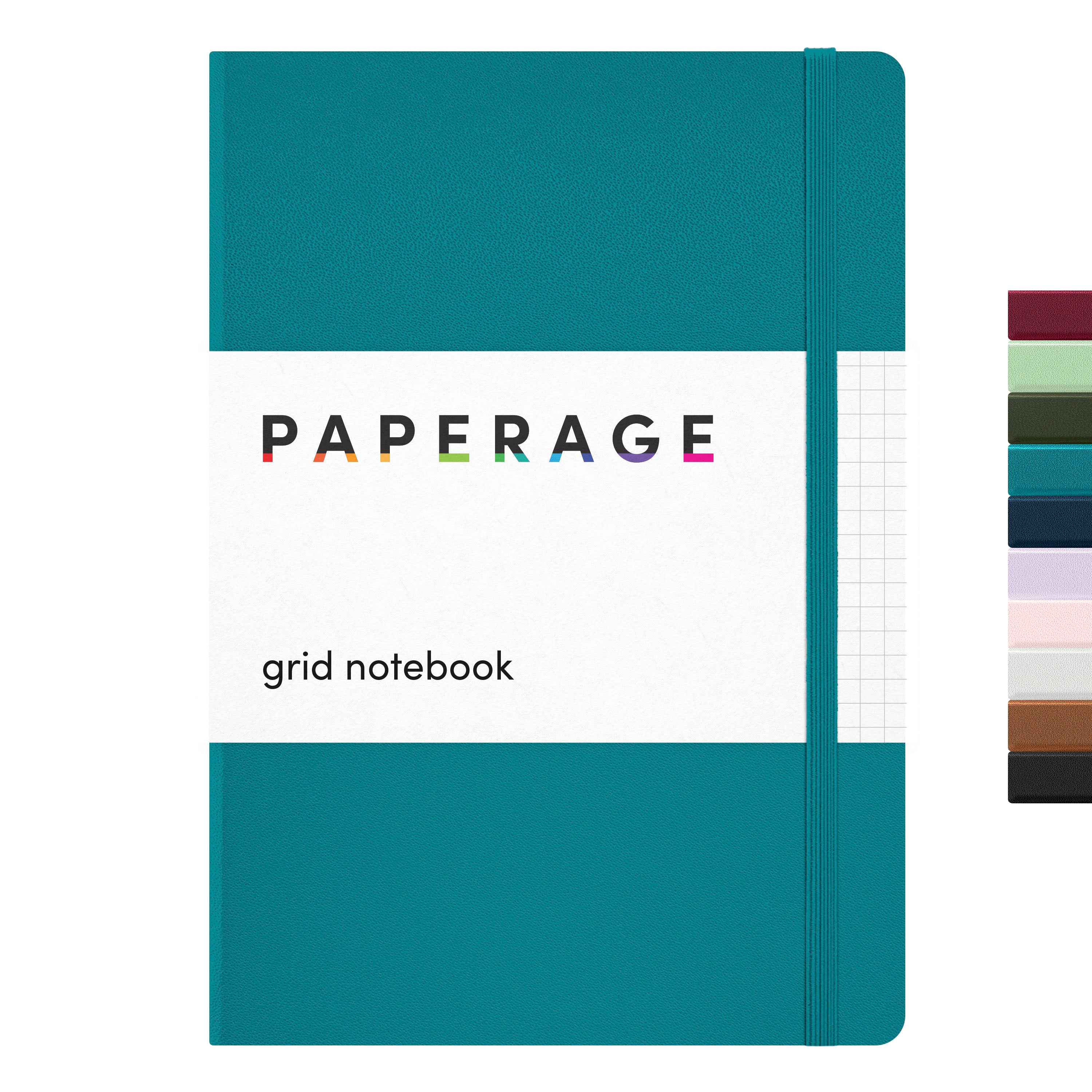 Grid Journal Graph Paper Notebook, Hardcover (5.6 in x 8 in)