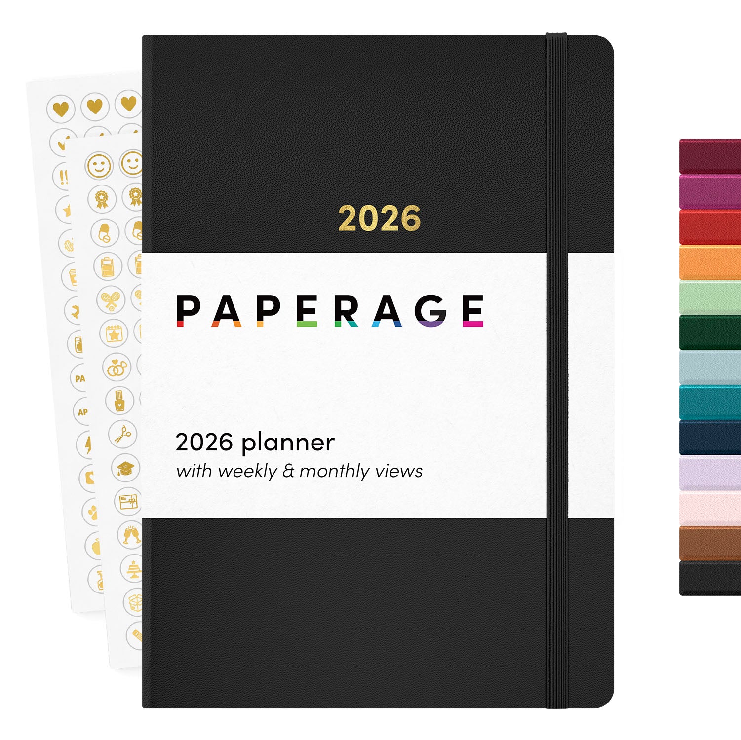 2026 Planner, Weekly & Monthly, 12-Month Hardcover, 5.6