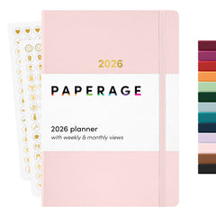 2026 Planner, Weekly & Monthly, 12-Month Hardcover, 5.6