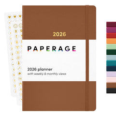 2026 Planner, Weekly & Monthly, 12-Month Hardcover, 5.6