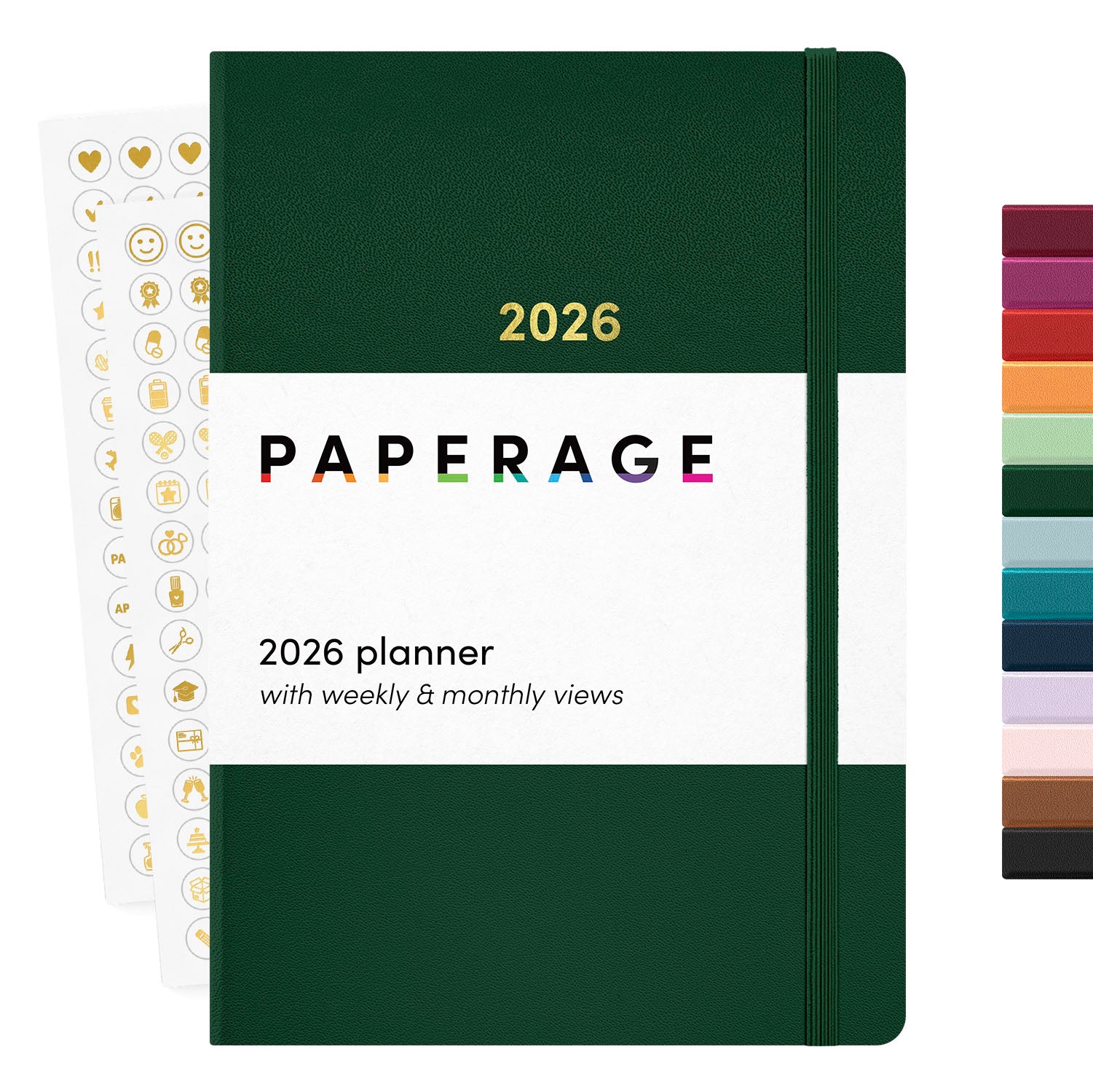 2026 Planner, Weekly & Monthly, 12-Month Hardcover, 5.6
