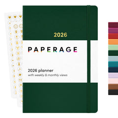 2026 Planner, Weekly & Monthly, 12-Month Hardcover, 5.6