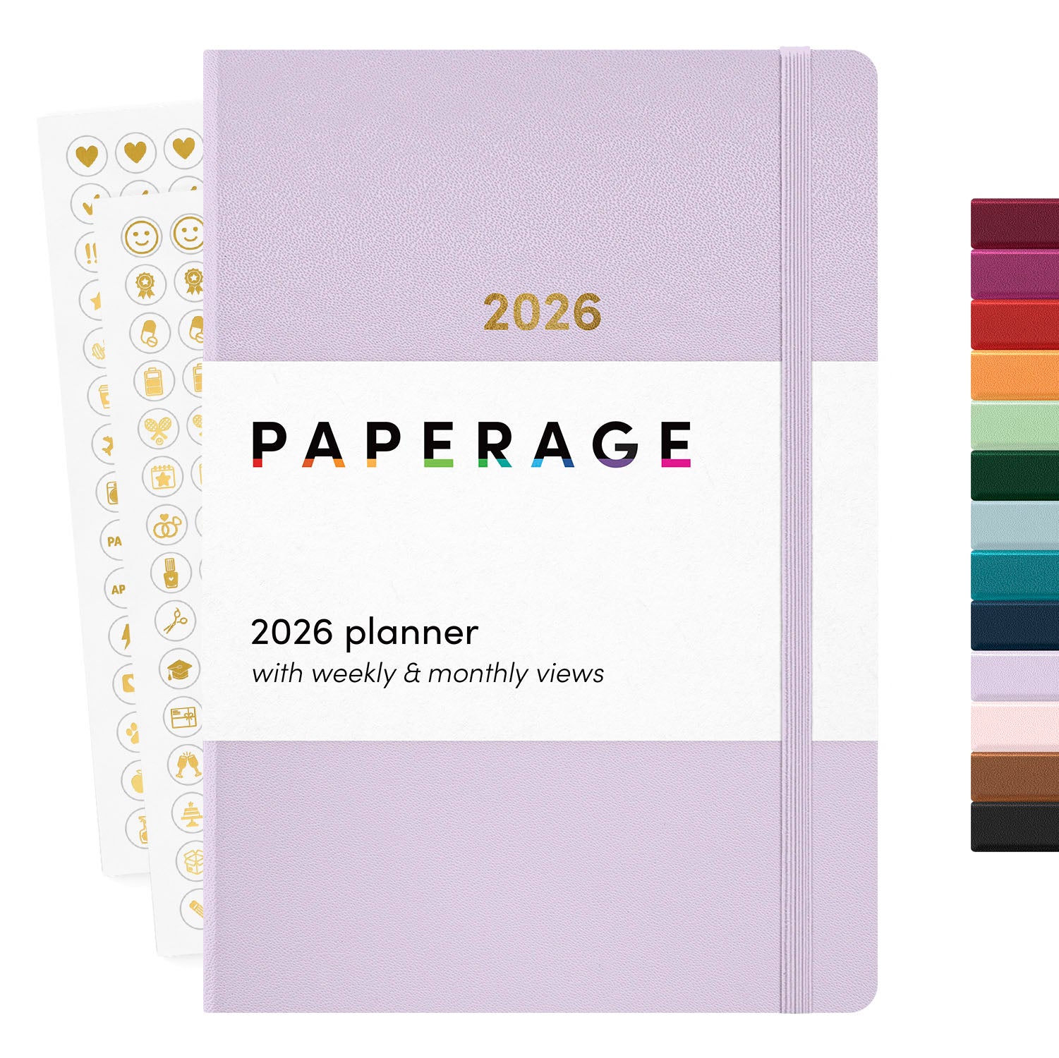 2026 Planner, Weekly & Monthly, 12-Month Hardcover, 5.6